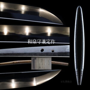 委託販売（価格お問い合わせ）　藤代義雄氏鑑定書付　和泉守兼定作（之定）　大名登録　白鞘入り　刃渡り６９.０ｃｍ　反り２.１ｃｍ